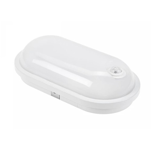 20W LED Technic lamp - IP54, IK07, Ovaal, 4000K, PIR-sensor