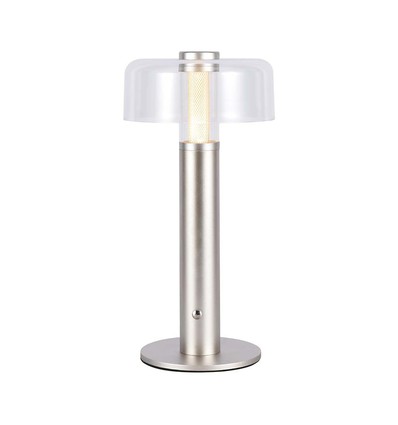 Lampe de table LED rechargeable 1W, champagne gold - Tactile dimmable, USB-C, 3000K, 1800mAh, hauteur 30cm