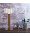 1W oplaadbare LED tafellamp, zandbruin - Touch dimbaar, 3000K, USB-C, 150x300mm