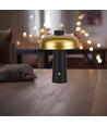 Lampe de table LED rechargeable 3W - Tactile dimmable, 3-en-1 CCT, or/noir, incl. câble USB