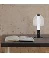 Lampe de table LED 2W, rechargeable - Tactile dimmable, 3-en-1 CCT, noir, USB, incl. batterie