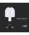 Lampe de table LED 2W, rechargeable - Tactile dimmable, 3-en-1 CCT, noir, USB, incl. batterie