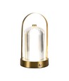 Lampe de table LED rechargeable 1W, tactile dimmable - 3-en-1 CCT, French Gold, batterie 1800mAh, hauteur 19cm