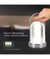 1W uppladdningsbar LED bordslampa, 3-i-1 CCT - Touch dimbar, USB-C, 6-8 timmars batteri, antik finish