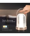 Lampe de table LED rechargeable 1W, bronze antique - 3-en-1 CCT, dimmable, 5V, batterie 1800mAh, hauteur 19cm