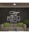 20W LED pendel, Ø50cm - 127lm/W, hvid, cirkulær, 3000K, inkl. lyskilde