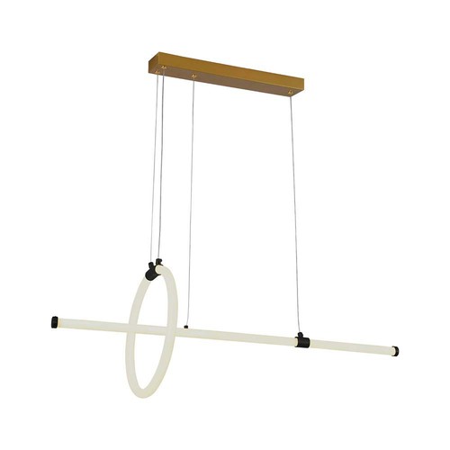 Suspension décorative pour table longue, 85 cm - 3000K, noir