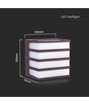 8W LED vägglampa - IP65, brun, 3000K, inkl. ljuskälla