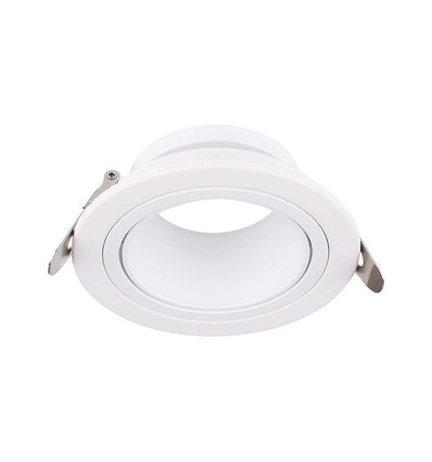 GU10 Downlight Dyp - Rund, hvit, Ø8,75cm, dypt design, blender ikke