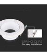 Spot encastrable GU10 - Rond, blanc, Ø8,75cm, IP20, sans source lumineuse