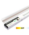 Outlet: 90 cm LED Troldtekt Skinne, CCT - 27W, Akustilight, Planforsænket, 24V