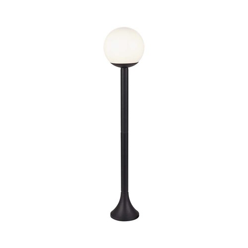 Lampe de jardin noire - 97cm, IP44 extérieur, noir mat, douille E27, sans source lumineuse