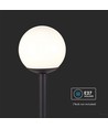 Lampe de jardin noire - 97cm, IP44 extérieur, noir mat, douille E27, sans source lumineuse
