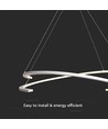 48W metalloftlampe - 800x1200mm, 3000K, hvid, TRIAC dæmpning