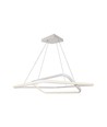 Suspension LED 48W 60x60cm, dimmable - 5150lm, blanc, aluminium, IP20 intérieur