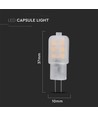 G4 1,1W LED lampa, 12V - Samsung LED chip, 100lm, 300°, plast, 5 års garanti
