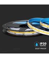5m 10W/m COB-LED strip - 24V, 280 LED pr. meter, IP20, 8mm bredde