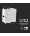 4W kvadratisk LED vägglampa - IP65, vit, 3000K, 428lm