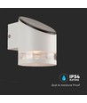 1W Solcells vägglampa med sensor - 3000K, IP54, rörelsesensor, varmvit