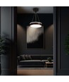 Suspension designer 12W - Ø24cm, 1280lm, noir, 4000K, IP20 intérieur