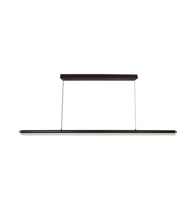 Suspension / Lustre LED designer 23W - 2130lm, noir, rectangulaire, 123x110cm, 4000K, IP20