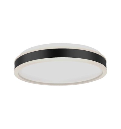 18W LED designer plafondlamp - Zwart, Ø35cm, 4000K, 1280lm, IP20