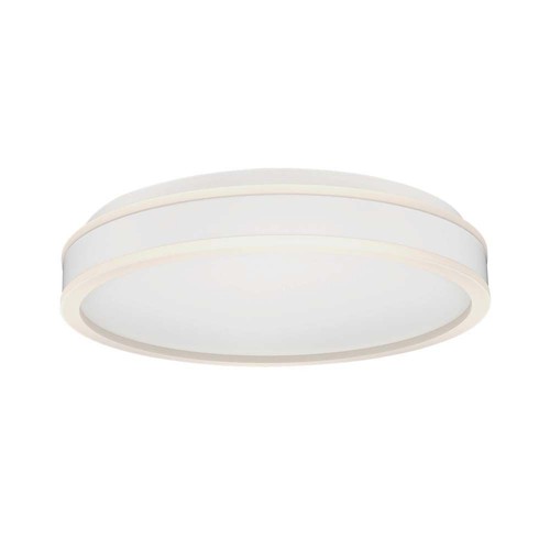 Plafonnier LED designer 24W - Ø40cm, 2500lm, 4000K, blanc, rond
