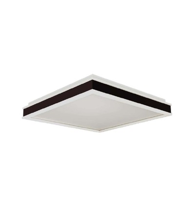 18W LED designer taklampa, kvadratisk - Svart, 1490lm, 35x35cm, 4000K, IP20 inomhus