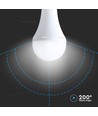 E27 15W LED nødlyspære med batteri - A90, 4000K, 3,5-4,5 timers batteritid, kan bruges som lommelygte