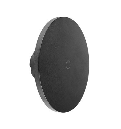 12W rund LED vegglampe, sort - CCT, dimbar, IP65, 1200lm, inkl. lyskilde