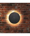 12W rund LED væglampe, sort - CCT, dæmpbar, IP65, 1200lm, inkl. lyskilde