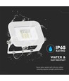 Projecteur LED 10W, blanc - Samsung LED chip, IP65, design ultra-fin, 4000K, extérieur