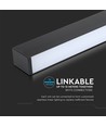40W Dæmpbar LED nedhængt loftarmatur - 120cm, UGR 19