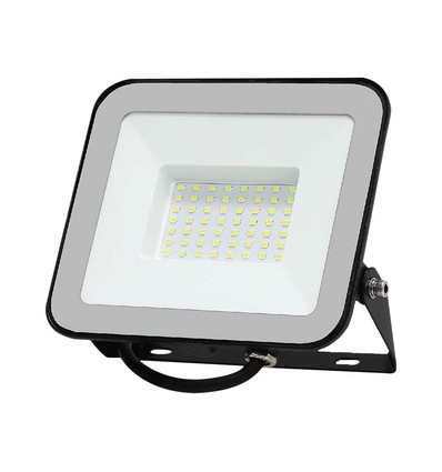 Projecteur LED 50W avec Samsung Chip - 100lm/W, IP65, corps gris, 6500K, extérieur