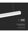 120cm 40W LED lichtlijn - 107lm/W, wit, koppelbaar, IK08, 4000K