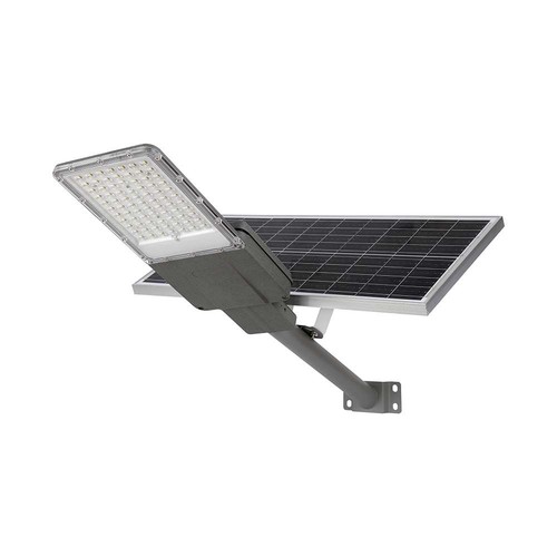 Lampadaire solaire LED 30W - Bridgelux chip, 3000lm, IP65, avec panneau solaire et détecteur