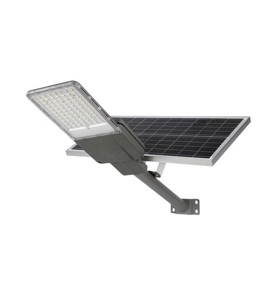 Lampadaire solaire LED 30W - Bridgelux chip, 3000lm, IP65, avec panneau solaire et détecteur