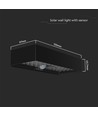 Applique murale solaire LED 6W avec détecteur - 900lm, IP65, noir, 4000K, avec batterie