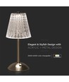 2,4W genopladelig LED bordlampe - Touch dæmpbar, 3-i-1 CCT, USB-C, Nickel Sand