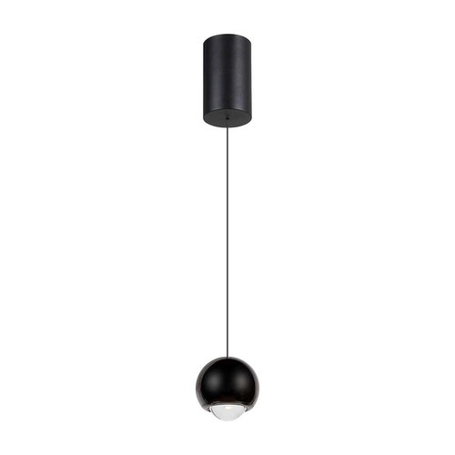 5W hanglamp, zwart - 500lm, 3000K, klokvormig, verstelbare hoogte