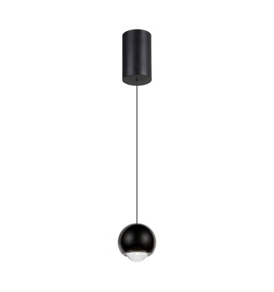 Suspension 5W, noir - 500lm, 3000K, forme cloche, réglable