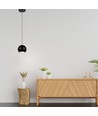 Suspension 5W, noir - 500lm, 3000K, forme cloche, réglable