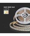 5m 18W/m LED strip, 240 LED par mètre - 12V, IP20, 2835 SMD, dimmable