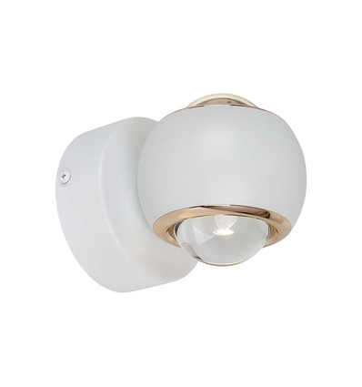 Applique LED 10W Up/Down - Blanc, 3000K, 13,5x10 cm, IP44, source lumineuse incluse