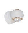 10W LED vegglampe med opp/ned lys - Hvit, 3000K, 13,5x10 cm, IP44, inkl. lyskilde