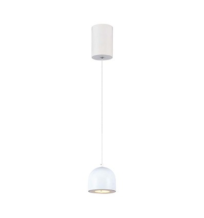 Suspension LED 8,5W - Ø10cm, blanc, touch on/off, 3000K, source lumineuse incluse