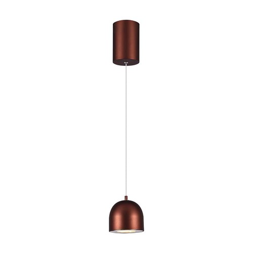 Suspension 8,5W, Ø10cm - Touch on/off, cuivre, 3000K, câble 160cm, source lumineuse incl.