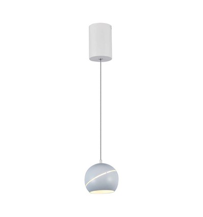 Suspension LED 8,5W - Ø12-18cm, blanc, touch on/off, 3000K, source lumineuse incl.