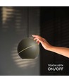 8,5W LED hanglamp, Ø12cm - Champagne goud, touch on/off, 3000K, incl. lichtbron