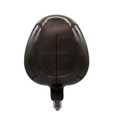 4W Ampoule en forme de pomme E27 - Filament carbone verre noir 300°